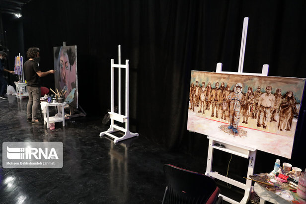 گزارشی از کارگاه نقاشی یک‌روزه «ساحل نجات» در حوزه هنری خراسان رضوی