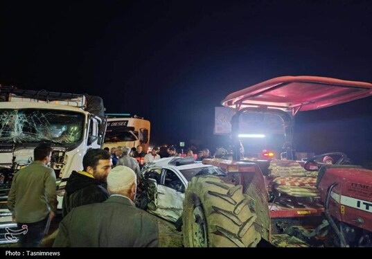 تصادف زنجیره‌ای با ۲۰ مصدوم در پارک ملی گلستان + فیلم و عکس (۸ آبان ۱۴۰۴)