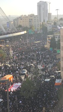 تظاهرات گسترده حریدی‌ها در قدس با شعار سربازی نمی‌رویم | پرچم اسرائیل در آتش + فیلم و عکس (۸ آبان ۱۴۰۴)