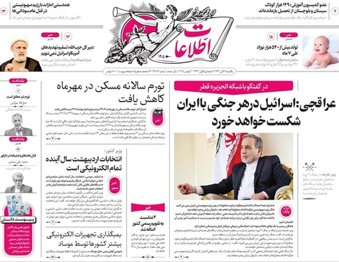 صفحه نخست روزنامه‌های کشور - یکشنبه ۱۱ آبان ۱۴۰۴