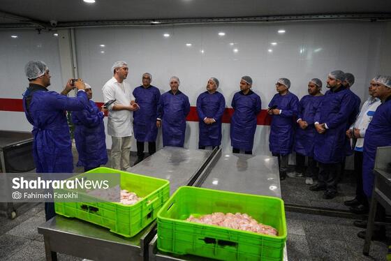 گزارش تصویری | بازدید خبرنگاران از یک مرکز فرآوری گوشت در مشهد