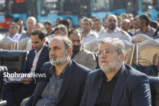 گزارش تصویری | مراسم رونمایی از ۳۰ دستگاه اتوبوس شهری در مشهد