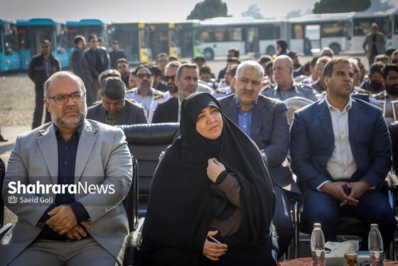 گزارش تصویری | مراسم رونمایی از ۳۰ دستگاه اتوبوس شهری در مشهد