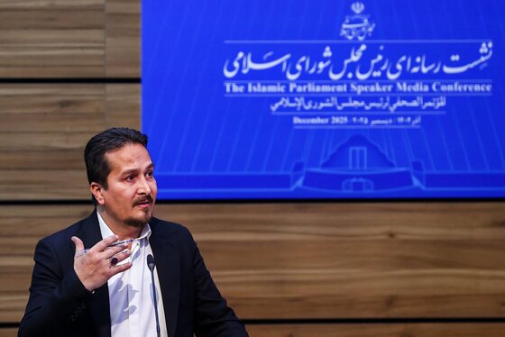 گزارش تصویری | نشست خبری رئیس مجلس شورای اسلامی