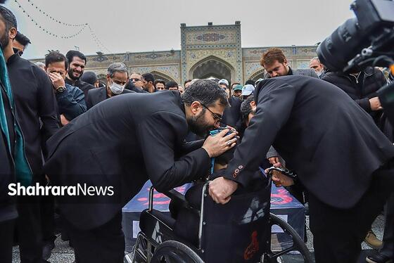 گزارش تصویری | مراسم تشییع پیکر همسر و فرزند معاون رئیس‌جمهور در مشهد