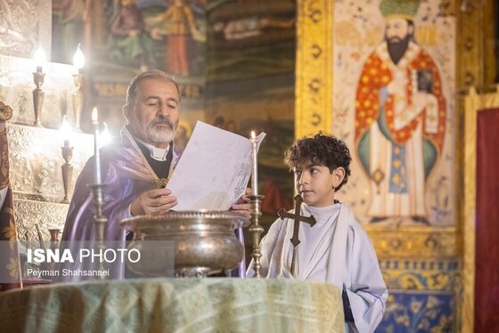 گزارش تصویری | مراسم «تقدس آب و عشای ربانی» - کلیسای بیت لِحِم مقدس اصفهان