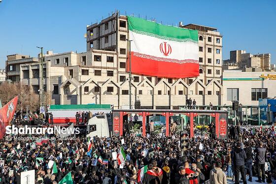 گزارش تصویری | مراسم تشییع پیکر شهدای مدافع امنیت در مشهد (۲۲ دی ۱۴۰۴) - ۲