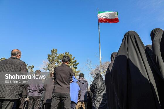 گزارش تصویری | مراسم تدفین پیکرهای شهدای مدافع امنیت در آرامستان بهشت‌رضا(ع) مشهد