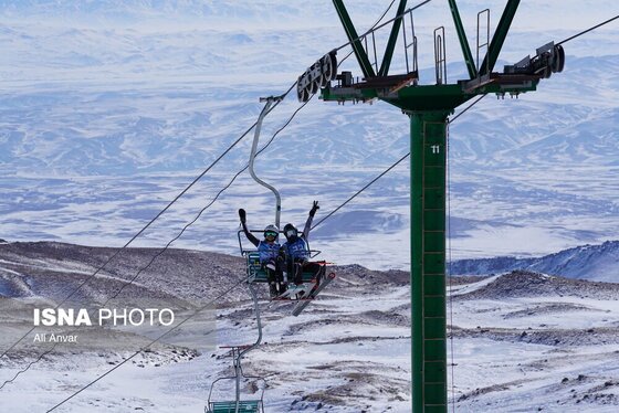 گزارش تصویری | مسابقات ملی اسکی آلپاین - سرعین