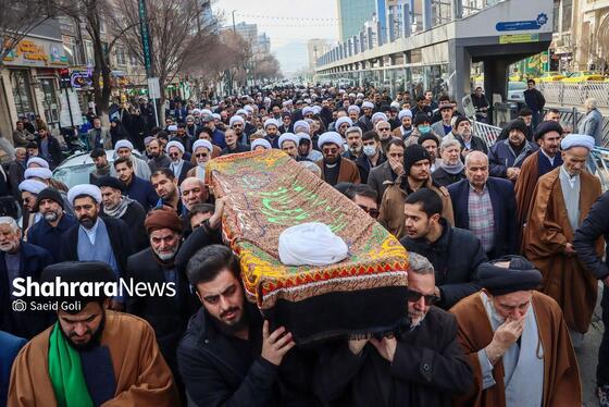 گزارش تصویری | آیین تشییع پیکر آیت‌الله «محمدهادی عبدخدایی»
