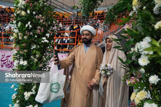 گزارش تصویری | جشن بزرگ ازدواج ۱۵۰۰ زوج دانشجوی خراسان رضوی
