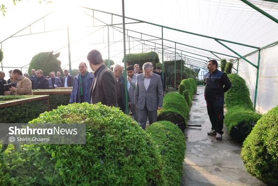 گزارش تصویری | بازدید از مرکز تولیدات سازمان پارک‌ها و فضای سبز