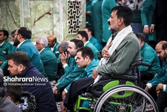 گزارش تصویری | مراسم چهلم شهدای حوادث دی ماه در حرم مطهر رضوی با حضور رئیس جمهور