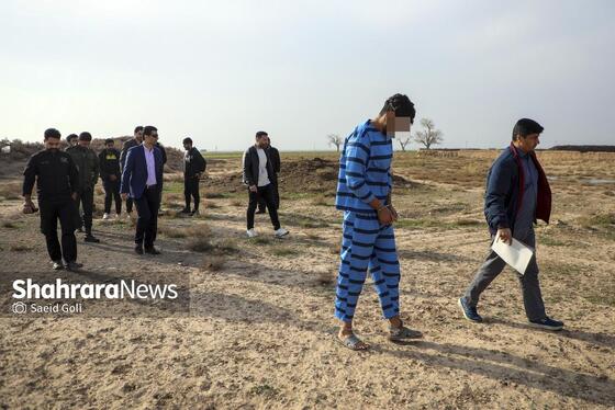 گزارش تصویری | بازسازی صحنه قتل در روستای «امرغان»