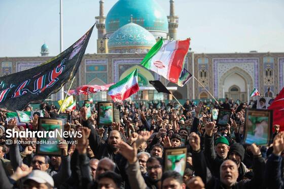 گزارش تصویری | عزاداری شهادت رهبر معظم انقلاب اسلامی، در حرم امام‌رضا(ع) - ۱