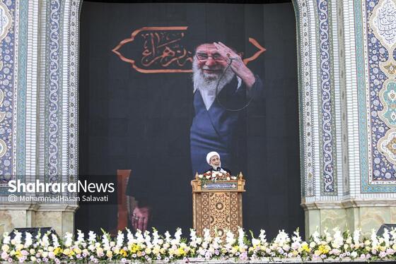 گزارش تصویری | عزاداری شهادت رهبر معظم انقلاب اسلامی، در حرم امام‌رضا(ع) - ۱