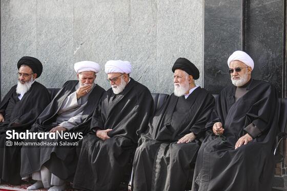 گزارش تصویری | عزاداری شهادت رهبر معظم انقلاب اسلامی، در حرم امام‌رضا(ع) - ۱