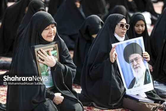 گزارش تصویری | عزاداری شهادت رهبر معظم انقلاب اسلامی، در حرم امام‌رضا(ع) - ۱