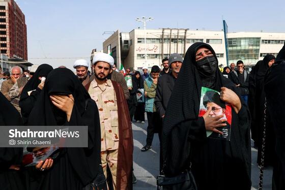 گزارش تصویری | عزاداری شهادت رهبر معظم انقلاب اسلامی در میدان شهدا مشهد