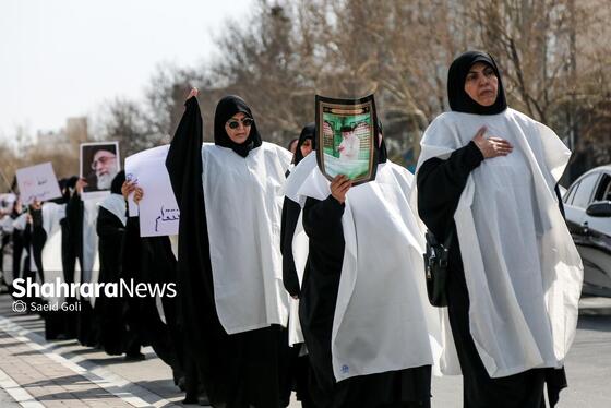 گزارش تصویری | پیاده‌روی ماتم‌زدگان شهادت قائد انقلاب در مشهد (۱۰ اسفند ۱۴۰۴)