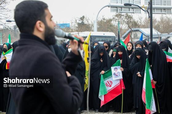 گزارش تصویری | تجمع دانشجویان مشهد در حمایت از پاسخ ایران به تجاوز آمریکایی - صهیونیستی به کشور (۱۲ اسفند ۱۴۰۴)