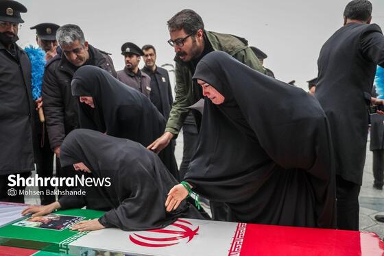 گزارش تصویری | مراسم تشییع پیکر ۸ شهید اقتدار ایران اسلامی در مشهد (۱۳ اسفند ۱۴۰۴)