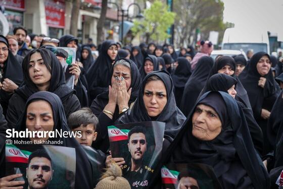 گزارش تصویری | مراسم تشییع پیکر ۸ شهید اقتدار ایران اسلامی در مشهد (۱۳ اسفند ۱۴۰۴)