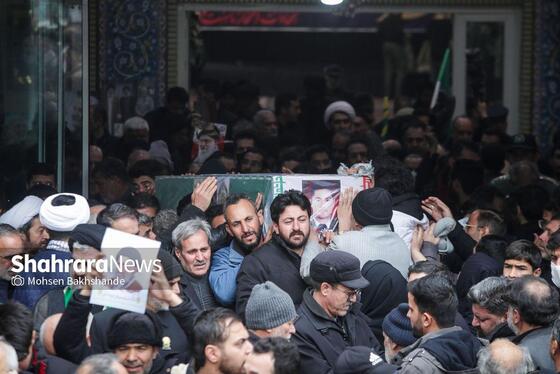 گزارش تصویری | مراسم تشییع پیکر ۸ شهید اقتدار ایران اسلامی در مشهد (۱۳ اسفند ۱۴۰۴)