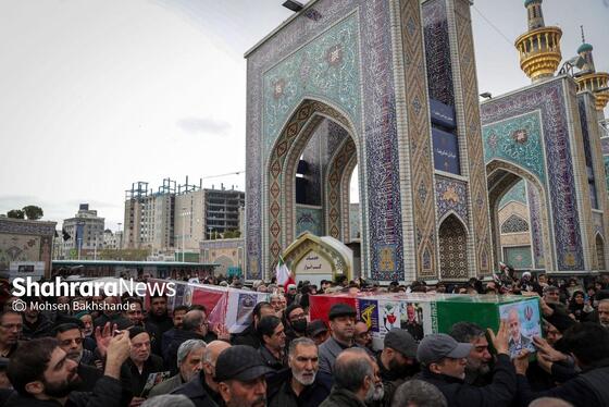 گزارش تصویری | مراسم تشییع پیکر ۸ شهید اقتدار ایران اسلامی در مشهد (۱۳ اسفند ۱۴۰۴)