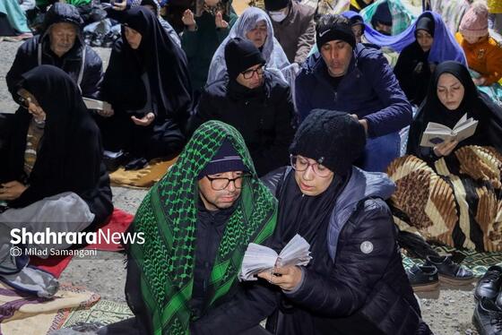 گزارش تصویری | مراسم احیای اولین شب قدر رمضان ۱۴۰۴ - چهارراه مخابرات مشهد