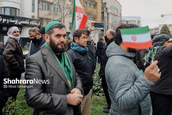 گزارش تصویری | تجمع مهاجران افغانستانی در محکومت جنایت آمریکا و رژیم صهیونیستی مقابل دفتر سازمان ملل در مشهد