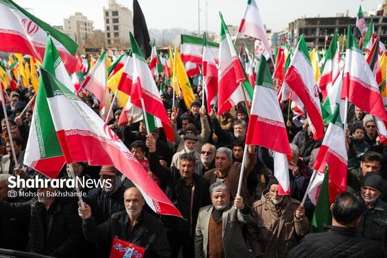 گزارش تصویری | راهپیمایی روز قدس ۱۴۰۴ در مشهد-۱