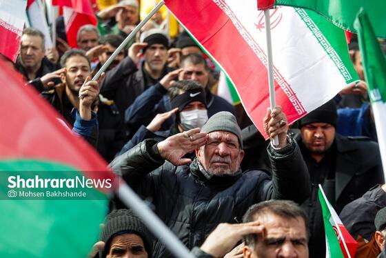 گزارش تصویری | راهپیمایی روز قدس ۱۴۰۴ در مشهد-۱