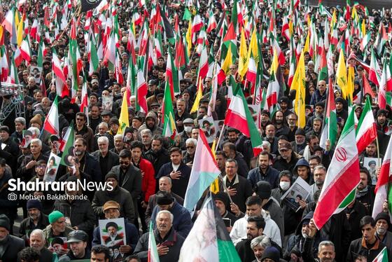 گزارش تصویری | راهپیمایی روز قدس ۱۴۰۴ در مشهد-۱