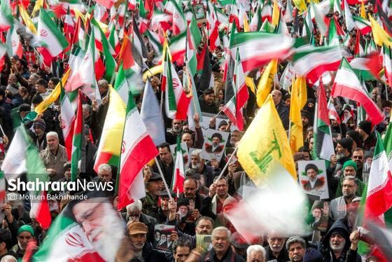 گزارش تصویری | راهپیمایی روز قدس ۱۴۰۴ در مشهد-۱