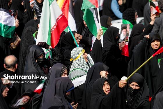 گزارش تصویری | راهپیمایی روز قدس ۱۴۰۴ در مشهد-۱
