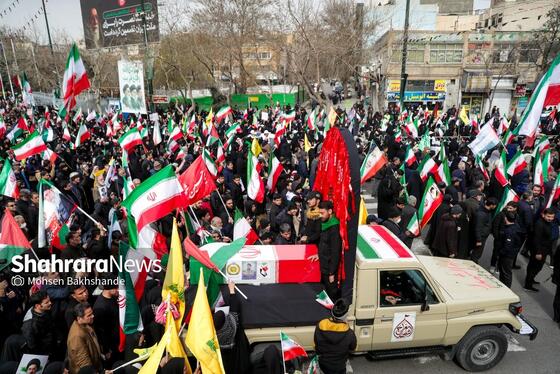 گزارش تصویری | راهپیمایی روز قدس ۱۴۰۴ در مشهد-۱