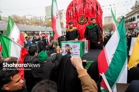گزارش تصویری | راهپیمایی روز قدس ۱۴۰۴ در مشهد-۱