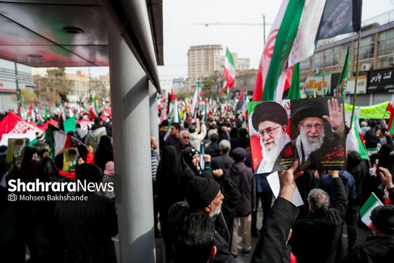 گزارش تصویری | راهپیمایی روز قدس ۱۴۰۴ در مشهد-۱