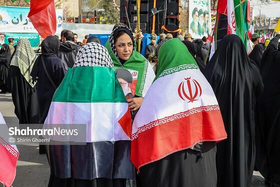 گزارش تصویری | راهپیمایی روز قدس ۱۴۰۴ در مشهد-۲