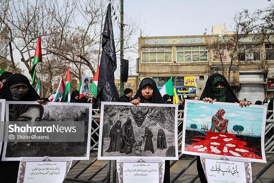 گزارش تصویری | راهپیمایی روز قدس ۱۴۰۴ در مشهد-۲