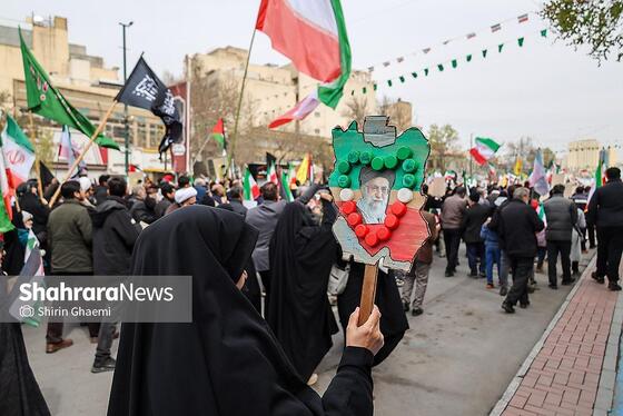 گزارش تصویری | راهپیمایی روز قدس ۱۴۰۴ در مشهد-۲