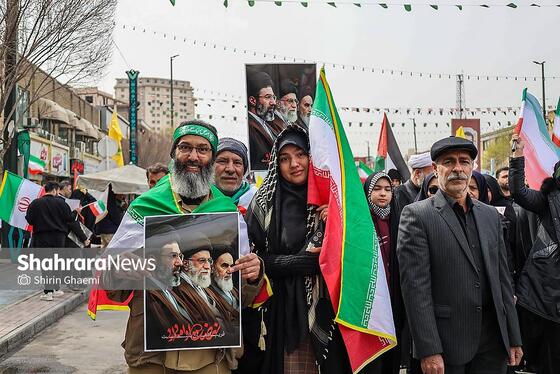 گزارش تصویری | راهپیمایی روز قدس ۱۴۰۴ در مشهد-۲
