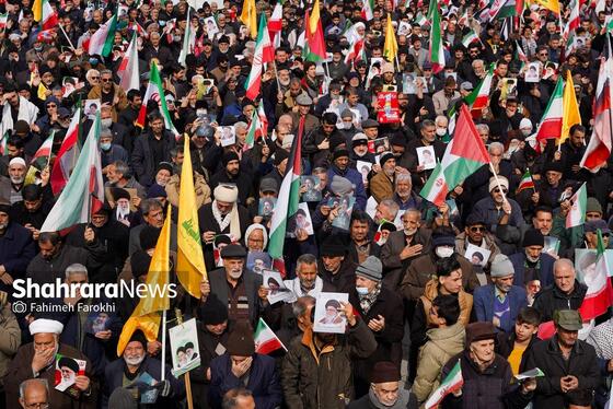 گزارش تصویری | راهپیمایی روز قدس ۱۴۰۴ در مشهد - ۵