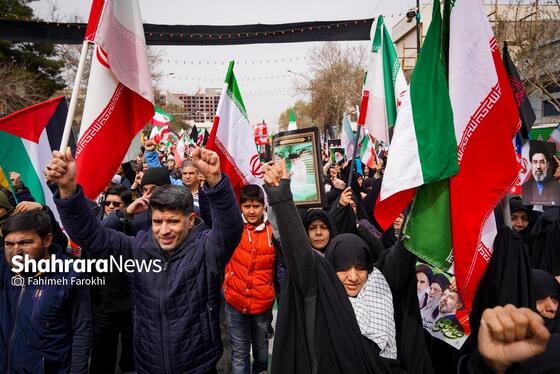 گزارش تصویری | راهپیمایی روز قدس ۱۴۰۴ در مشهد - ۵