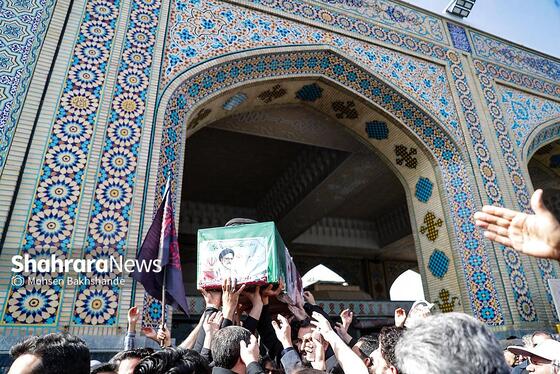 گزارش تصویری | مراسم تشییع پیکر شهید حجت‌الاسلام خطیب، وزیر اطلاعات در مشهد