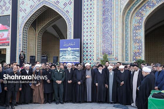گزارش تصویری | مراسم تشییع پیکر شهید حجت‌الاسلام خطیب، وزیر اطلاعات در مشهد