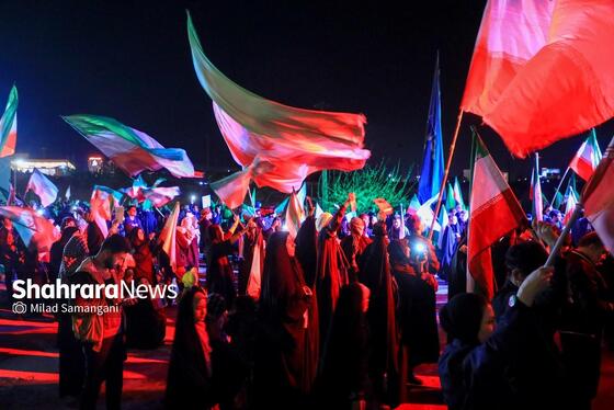 مراسم رونمایی از بزرگترین المان هنری شهری مشهد با عنوان «وطن»