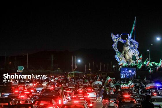 مراسم رونمایی از بزرگترین المان هنری شهری مشهد با عنوان «وطن»