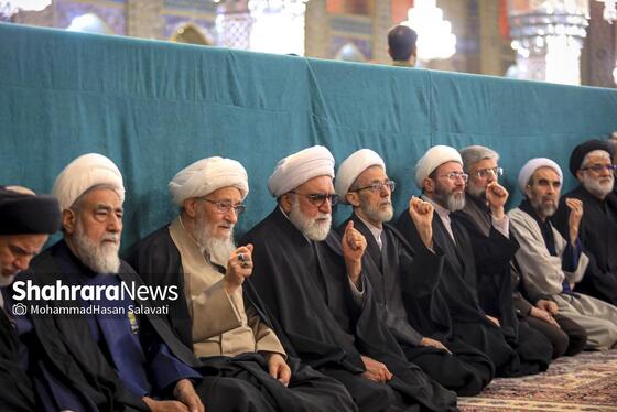 گزارش تصویری | مراسم چهلمین روز شهادت رهبر شهید انقلاب اسلامی در حرم مطهر رضوی